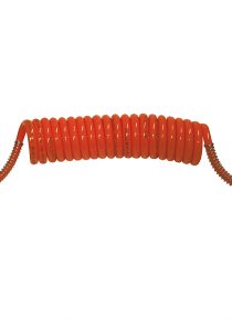 Serpentin pneumatique avec embour M16 NF PU rouge