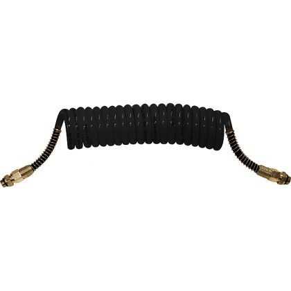 Serpentin pneumatique avec embour M16 NF PU  Noir
