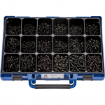 Assortiment de vis DIN 7981 / 7049 Noir 1700 pièces