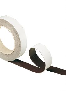 Bande magnétique 25x6,5 mm 10m blanc