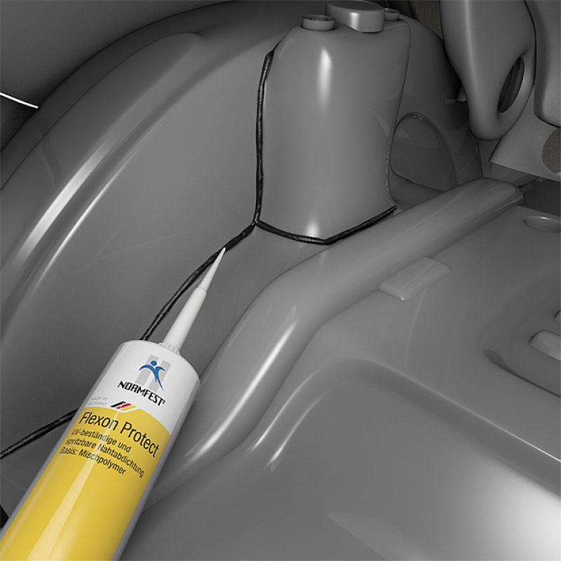 Flexon Protect Noir Ms Copolymère haute résistance 310ML