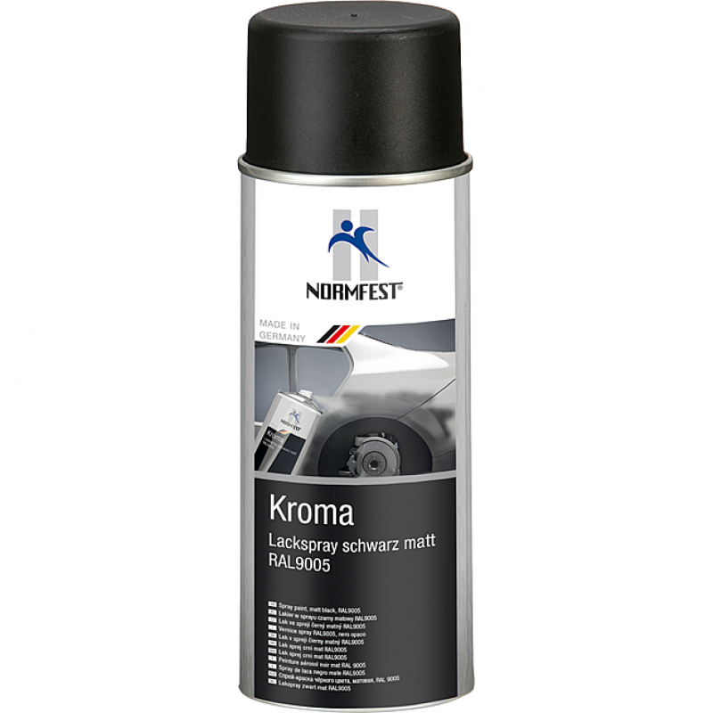 Kroma spay vernis noir matt effet pistolet  400ml V24