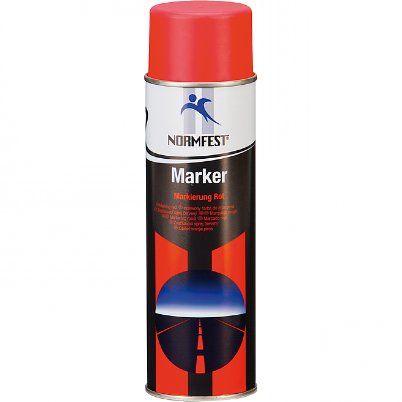 Spray de marquage rouge fluo 500 ML