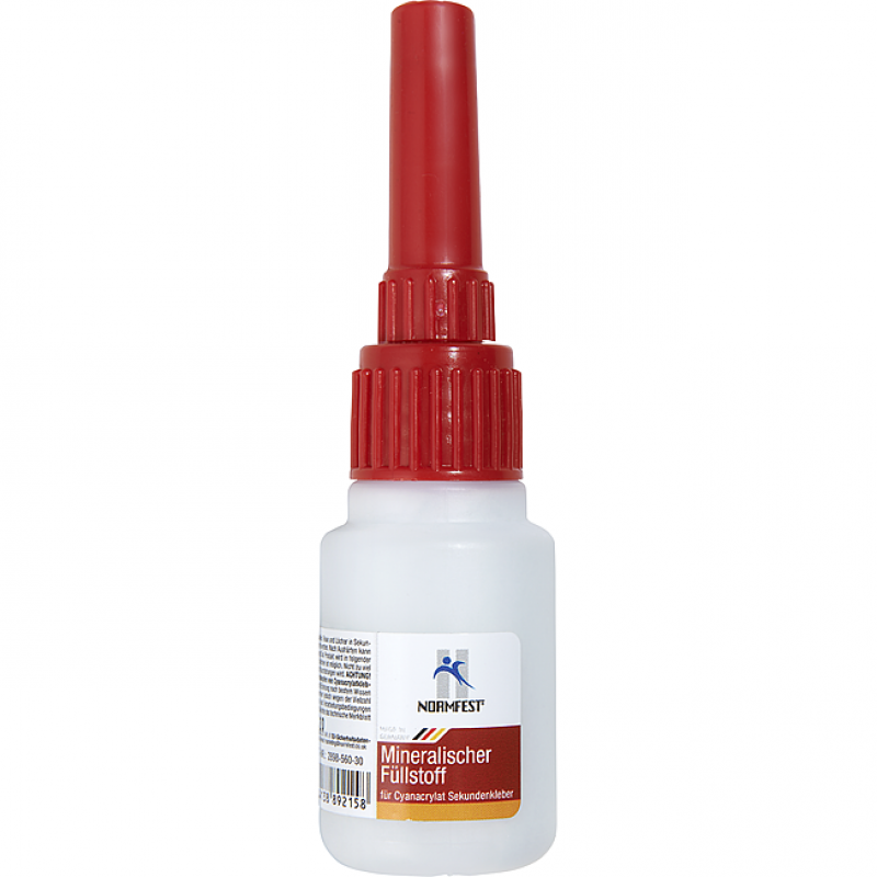 Poudre minérale de comblement pour super glue