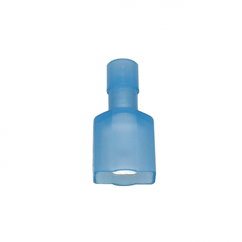 Cosse plate compl. isolée pour clips rapide bleu 1,5-2,5