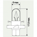 12V 1,2W SCHWARZ KUN.SOCKELLAMPE