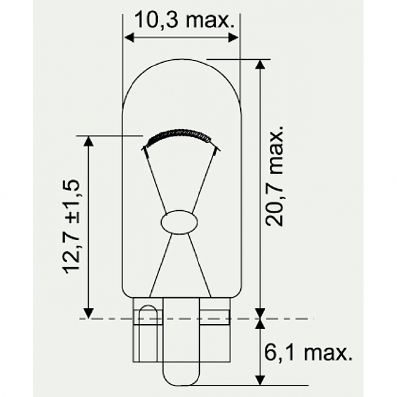 24V   2W GLASSOCKELLAMPE