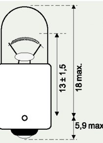 12V  3W STANDLICHT- UND ANZEIGELAMPE
