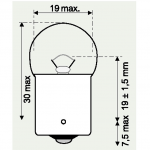 12V 10W SCHLUSSLICHTLAMPE