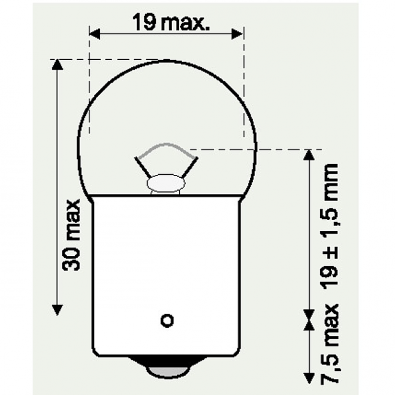 12V 10W SCHLUSSLICHTLAMPE