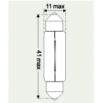 12V 10W SOFFITTENLAMPE 41MM