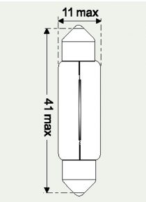 12V  5W SOFFITTENLAMPE