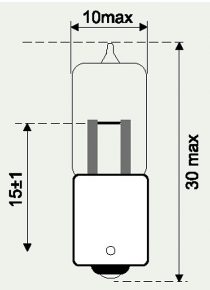 12V  5W HALOGEN MINI