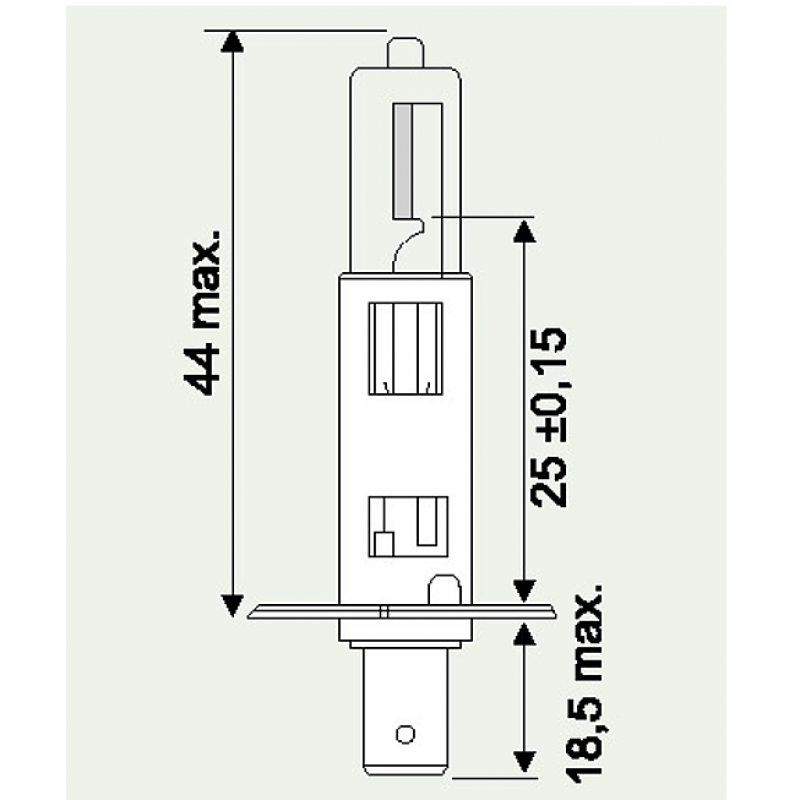 12V H1 AUTOLAMPE SPOT 55W