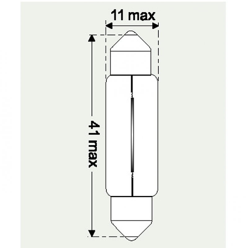 24V  5W SOFFITTENLAMPE 41MM