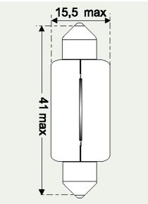 24V 18W SOFFITTENLAMPE