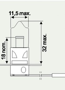 12V NORMLIGHT H3 55W PK22s