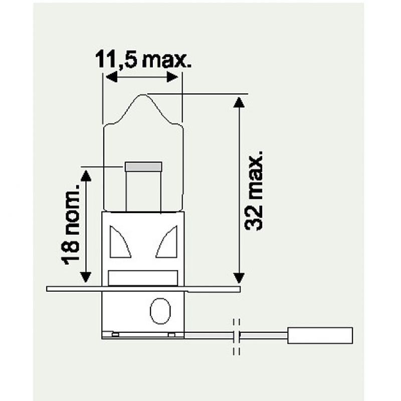 12V NORMLIGHT H3 55W PK22s