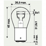 12V 21/5W BREMS- SCHLUSSLICHTLAMPE