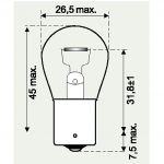Normlight 12v 21w Orange cligno