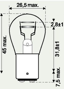 Normlight feux arr/frein 24V 21/5W promo