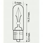 12V 1,2W GLASSOCKELLAMPE