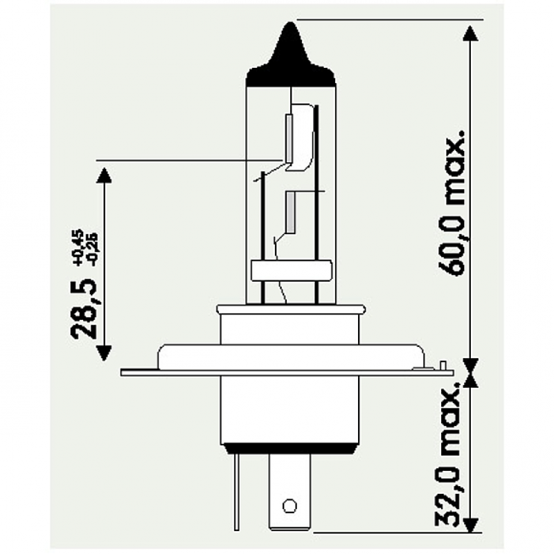 Normlight H4 12v 60/55W