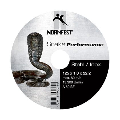 Snake Performance disque à couper fibre long-life 125x1,0x22,2