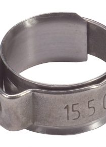 Collier à certir spécial avec bague int. anti-rouille 12,8 mm