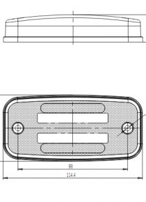 Feux de position latéral double Led