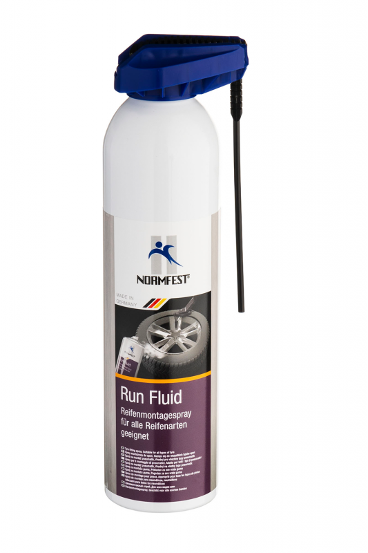 Run Fluid spray pour montage des pneus run flat et grosses dimensions