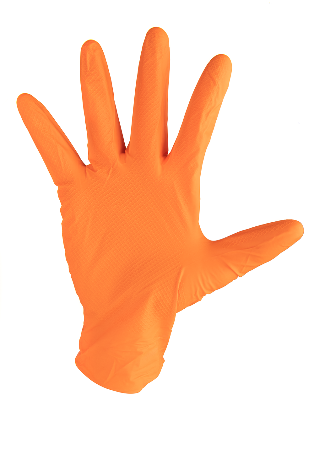 Normbel - Gant Orange Nitrile Diamonds haute résistance Xtra Large