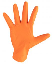 Gant Orange Nitrile Diamonds haute résistance Xtra Large