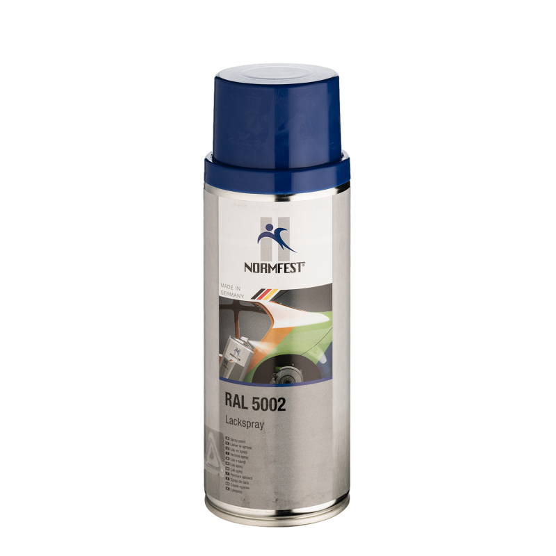 Spray de peinture ultra marine bleu haute résistance ral 5002