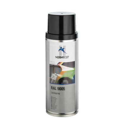 Spray de peinture Noir profond haute résistance ral  9005 Man chassis IC248 MB 9040