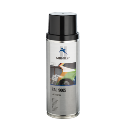 Spray de peinture Noir profond haute résistance ral  9005 Man chassis IC248 MB 9040