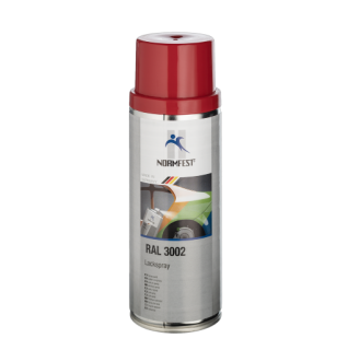 Spray de peinture rouge carmin haute résistance ral 3002 Cabine Man/Iveco/Daf