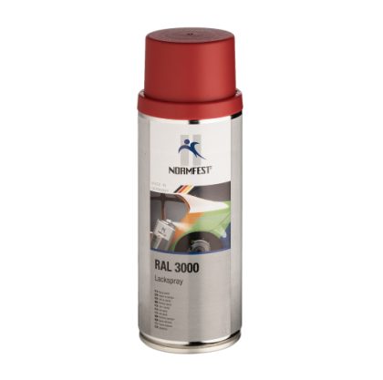 Spray de peinture rouge feu soie brillant haute résistance ral 3000 IC096 MB3524