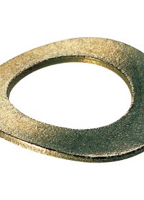 Rondelle plate chromée jaune 10.9 M6