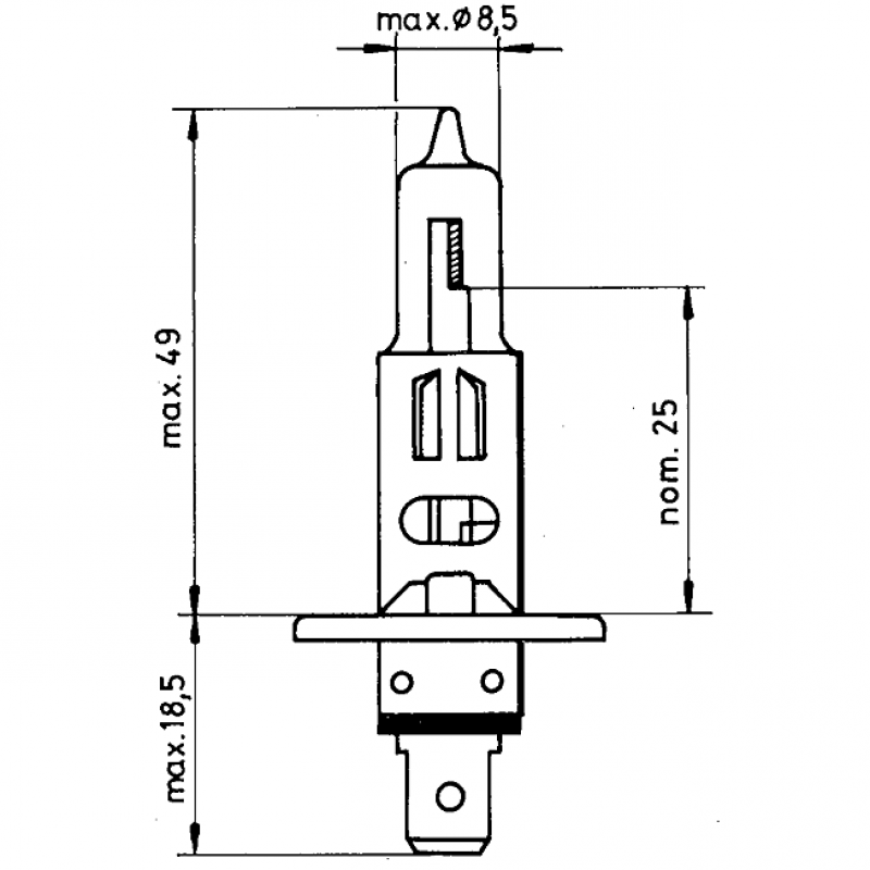 12V Normlight H1 55W
