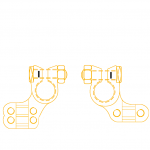 Borne de batterie  + double pont 70 mm²